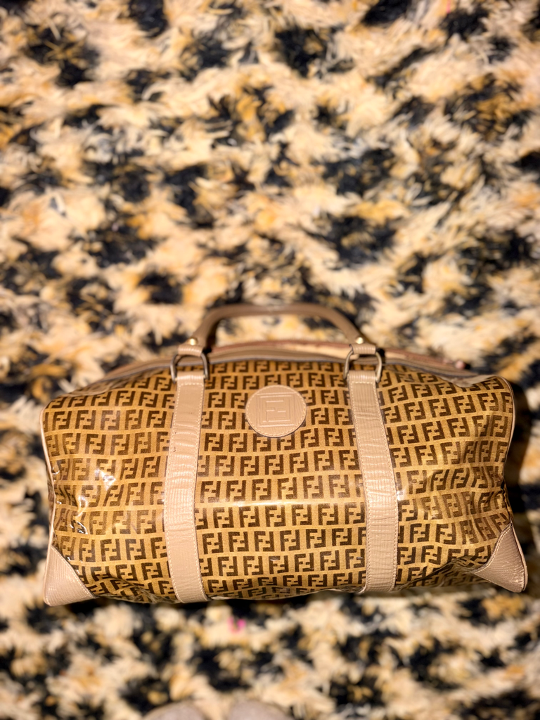 Fendi Zucchino Boston Bag